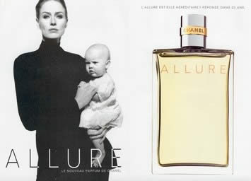 плакат реклама духов Алюр шанэль парфюм Allure parfum