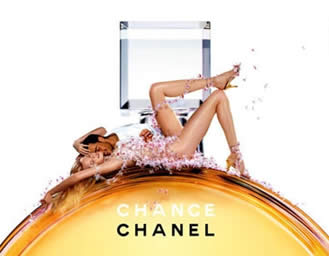 духи Chance Chanel парфюмерия Chanel духи туалетная вода Chance фото духов Chanel плакат реклама духов Шанс 