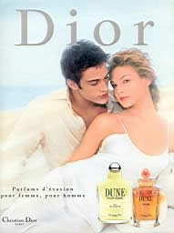  плакат реклама духов Christian Dior фото туалетной воды дюна кристиан диор рекламный образ аромата крестьян деор Dune pour Homme eau de toilette